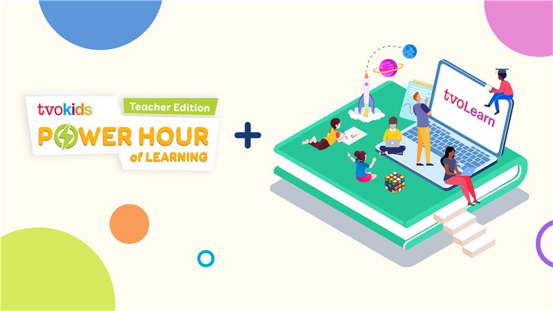 TVO Learn and TVOkids Power Hour of Learning graphic