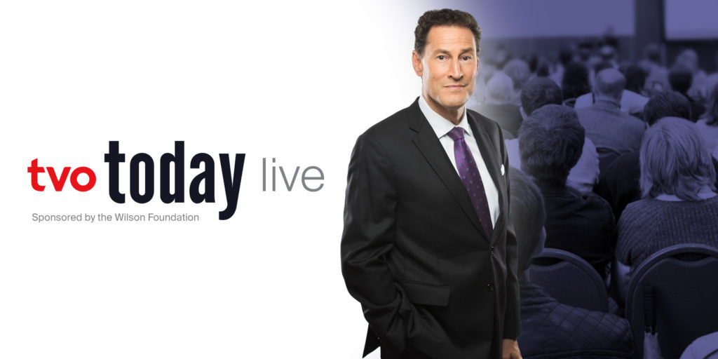Photo of Steve Paikin beside the words TVO Today Live