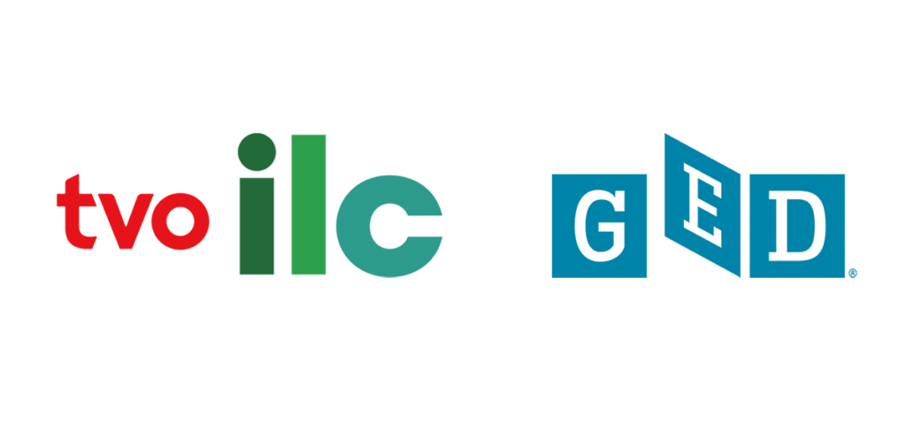 TVO ILC and GED logos