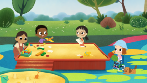 An image of the characters in Polly Can Do